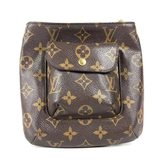 Louis Vuitton Handbags - LOUIS VUITTON Monogram Partition Clutch bag with strap Pouch Brown
